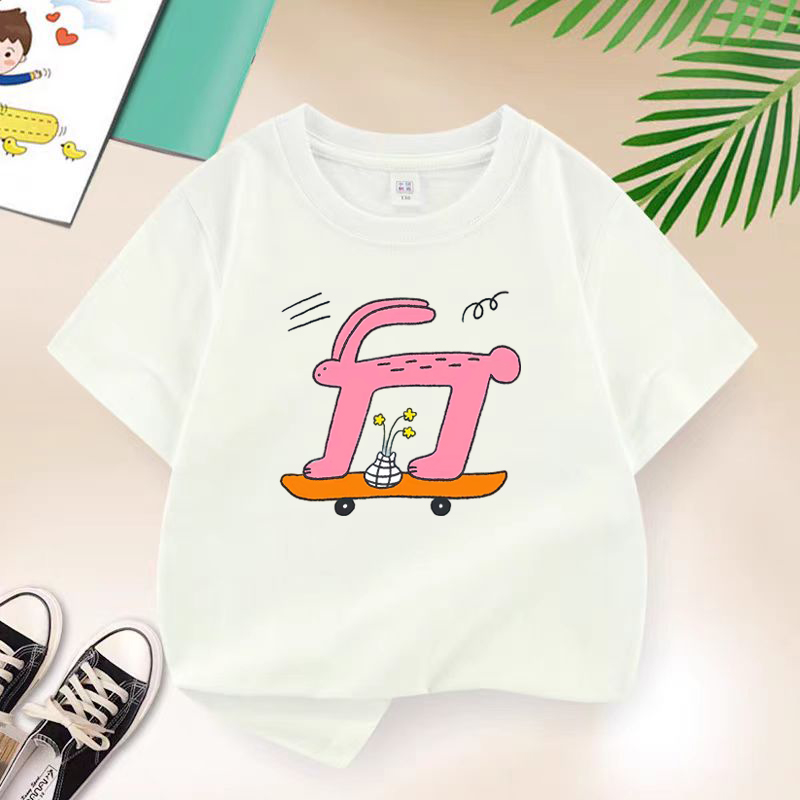 Streetwear Girl Brand - Camiseta de Skateboarding de conejo de