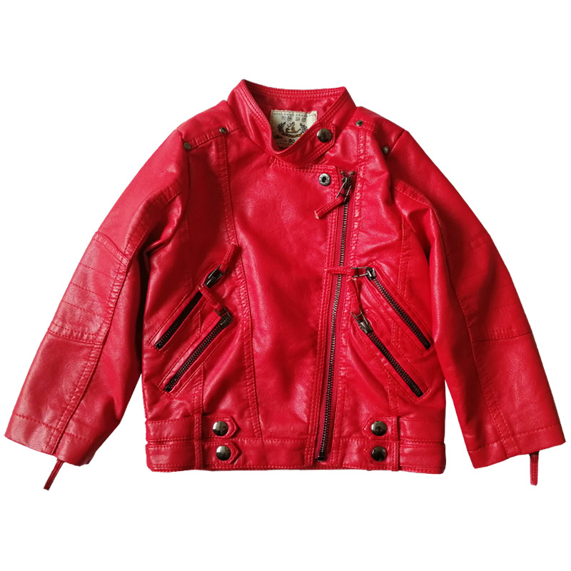 Chaqueta de cuero Pu roja de N - Streetwear Girl Brand reseña y precio