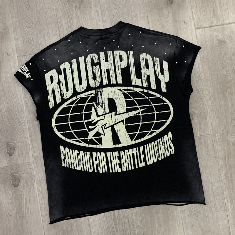 Chaleco ROUGH PLAY Negro Lavad - Streetwear Brand With Eye reseña y precio