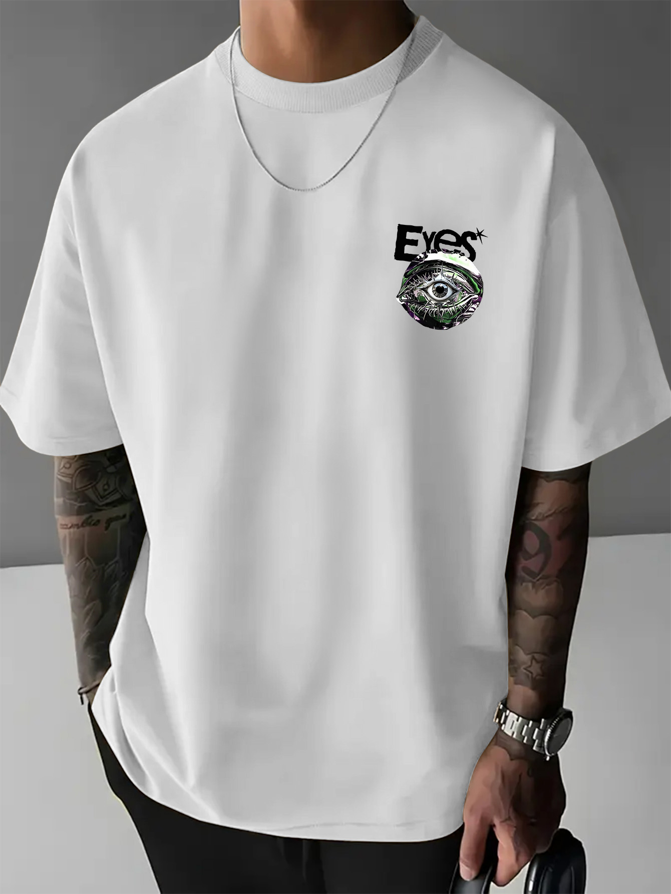 Camiseta Oversize de Algodón p - Streetwear Brand With Eye reseña y precio