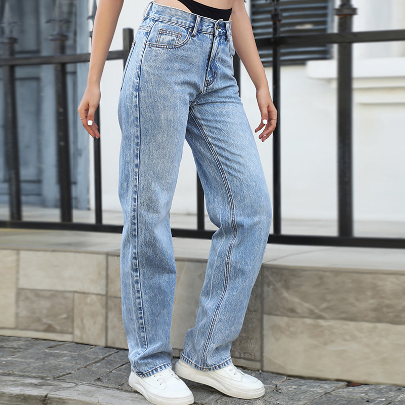 Vaqueros rectos con costuras f - Streetwear Outfit Brand reseña y precio