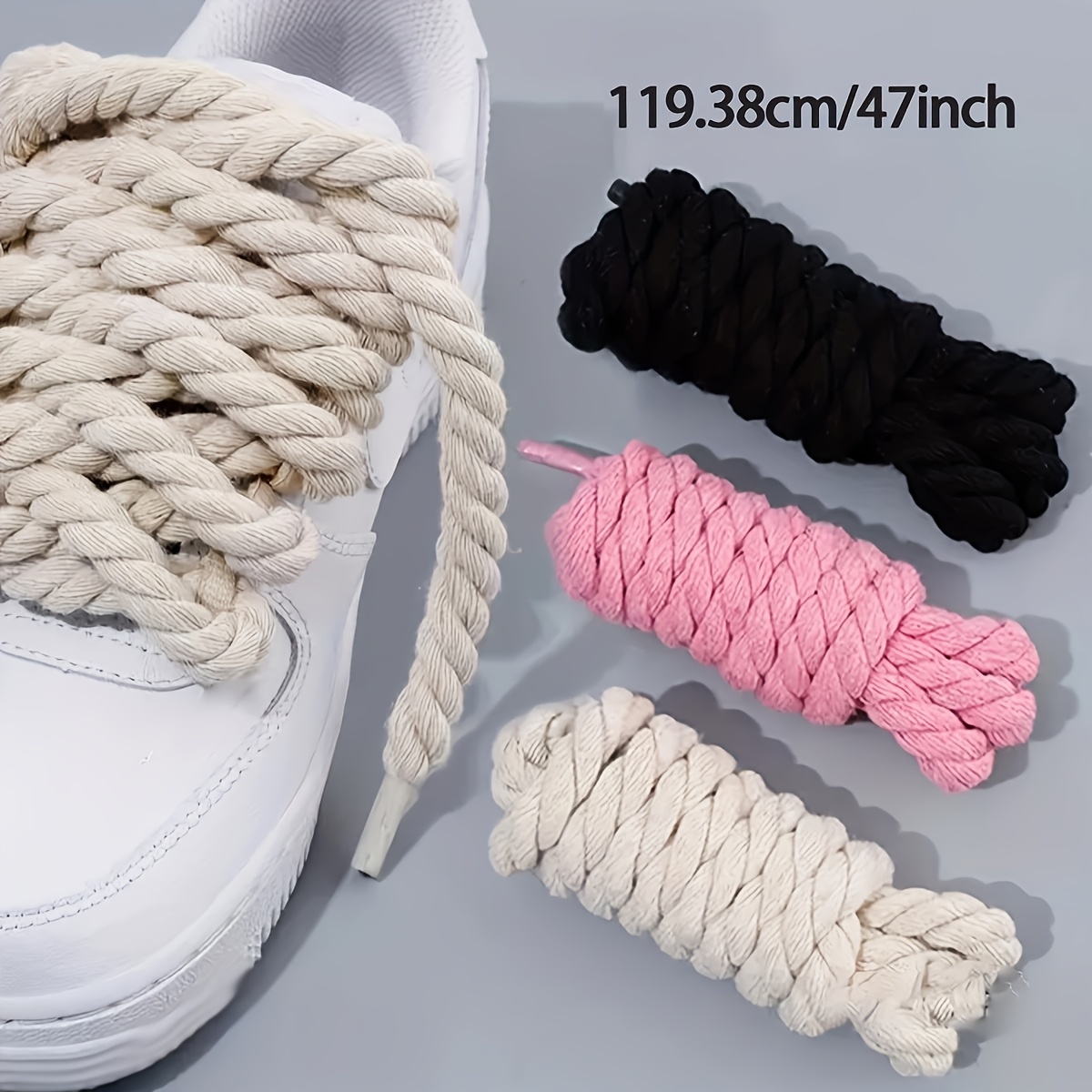 Cordones trenzados hechos a ma - Travis Scott Lace reseña y precio