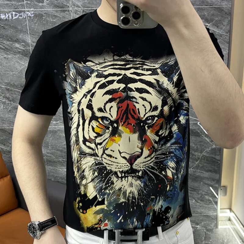 Camiseta de manga corta con ca - Streetwear Outfit Brand reseña y precio